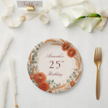 Assiettes en papier pour anniversaire citrouille f
