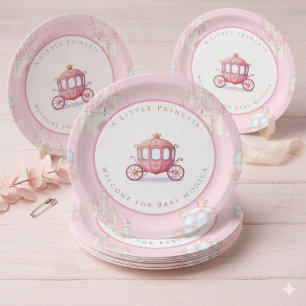 Assiettes en papier pour anniversaire de princesse