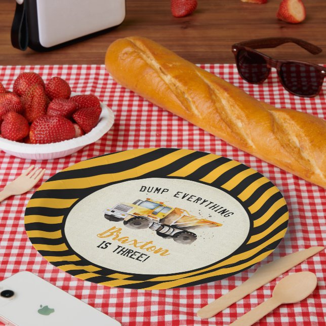 Assiettes en papier pour anniversaire de zone de c (Pique-nique)