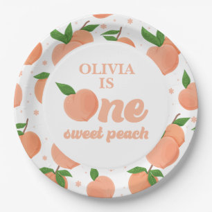 Assiettes en papier pour anniversaire One Sweet Pe