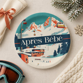 Assiettes en papier pour Baby Shower Après Bébé Re