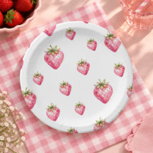 Assiettes en papier pour Baby Shower Berry Sweet S