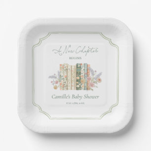 Assiettes en papier pour Baby Shower Conte de Fée