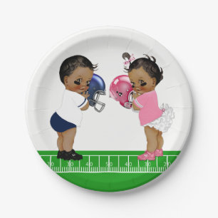 Assiettes en papier pour Baby Shower Football pour
