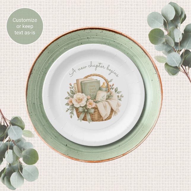 Assiettes en papier pour Baby Shower Nouveau Chapi (Créateur téléchargé)
