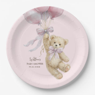 Assiettes en papier pour Baby Shower Teddy Bear Ba