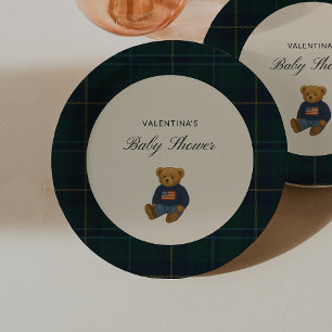Assiettes en Papier pour Baby Shower Teddy Bear Po