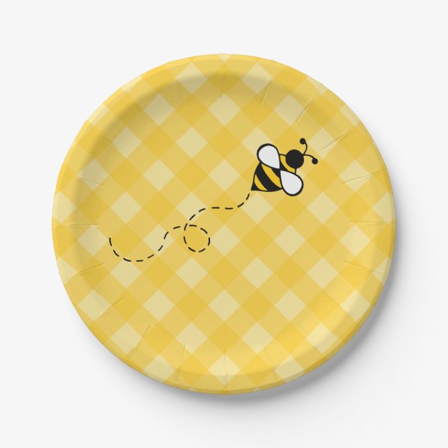 Assiettes en papier pour barbecue à miel d'été (Devant)