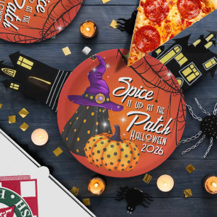 Assiettes en papier pour déjeuner Halloween Party