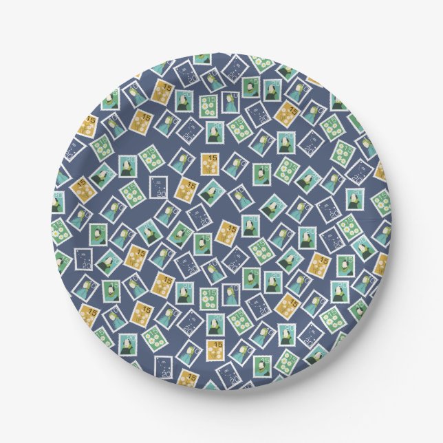Assiettes en papier pour facteur (Devant)