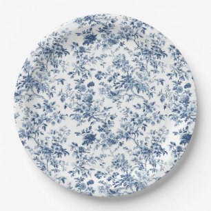 Assiettes en papier pour fête à motif répétitif de