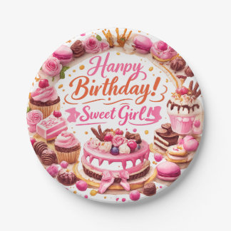 Assiettes en papier pour fête d'anniversaire de fi