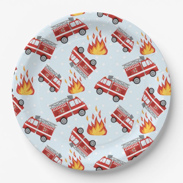 Assiettes en papier pour fête d'anniversaire de po (Devant)