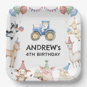 Assiettes en papier pour fête d'anniversaire des e
