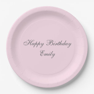 Assiettes en papier pour fête d'anniversaire minim