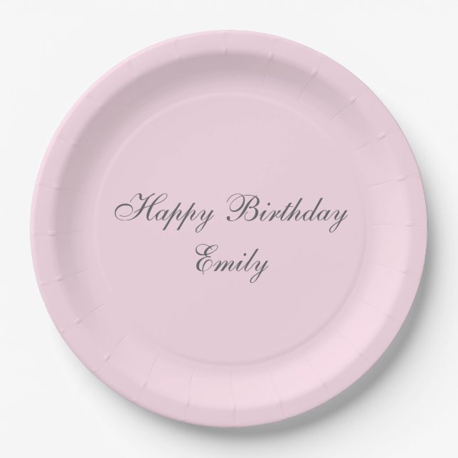 Assiettes en papier pour fête d'anniversaire minim (Devant)