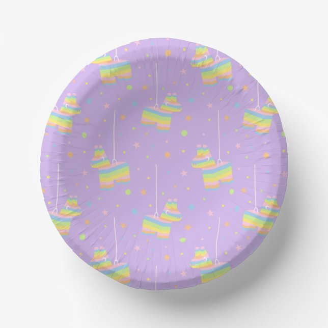 Assiettes en papier pour fête d'anniversaire Pinat (Recto)