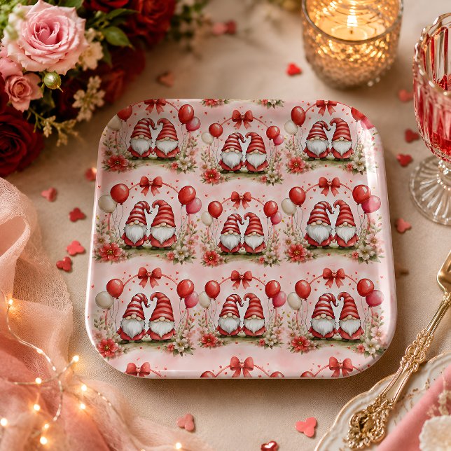 Assiettes en papier pour fête de gnomes de la Sain (Créateur téléchargé)
