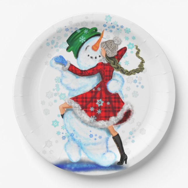 Assiettes en Papier pour Fête de Noël (Devant)