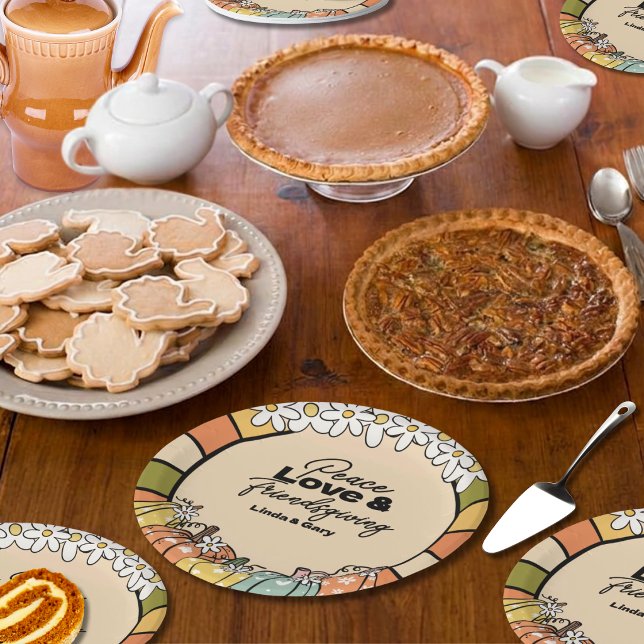 Assiettes en papier pour Friendsgiving  (Créateur téléchargé)