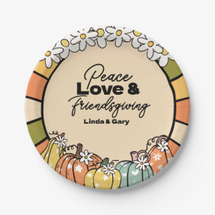 Assiettes en papier pour Friendsgiving 