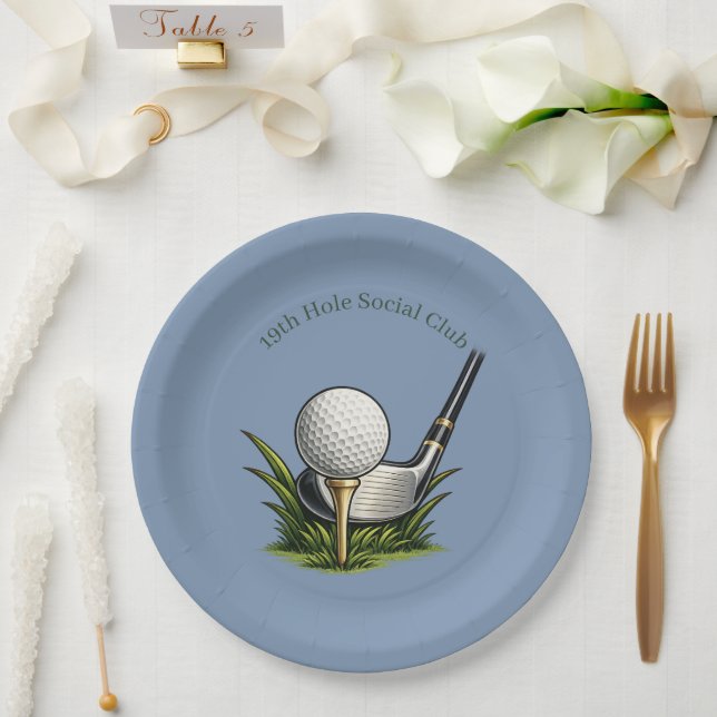 Assiettes en papier pour la fête de retraite de go (Mariage)