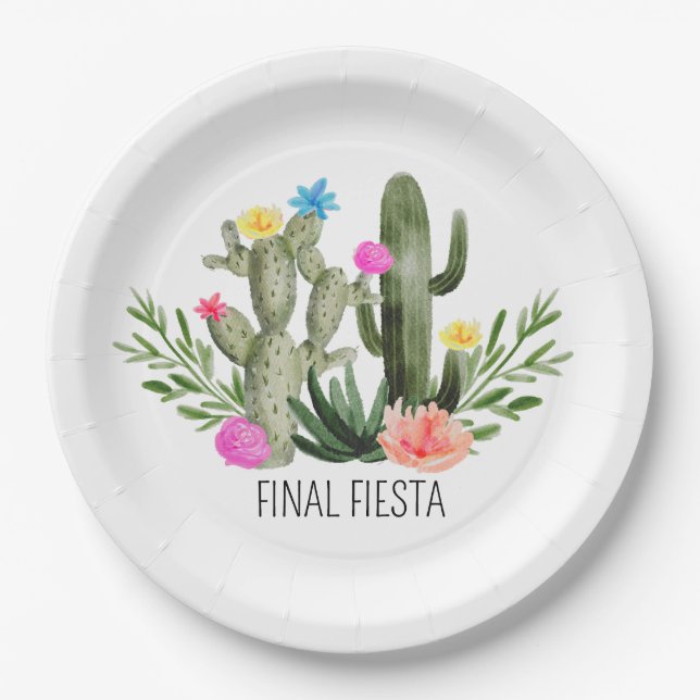 Assiettes en papier pour la fête finale Fiesta (Devant)