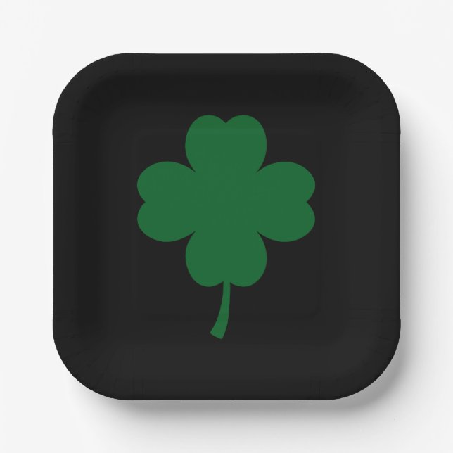 Assiettes en papier pour la Saint-Patrick (Recto)