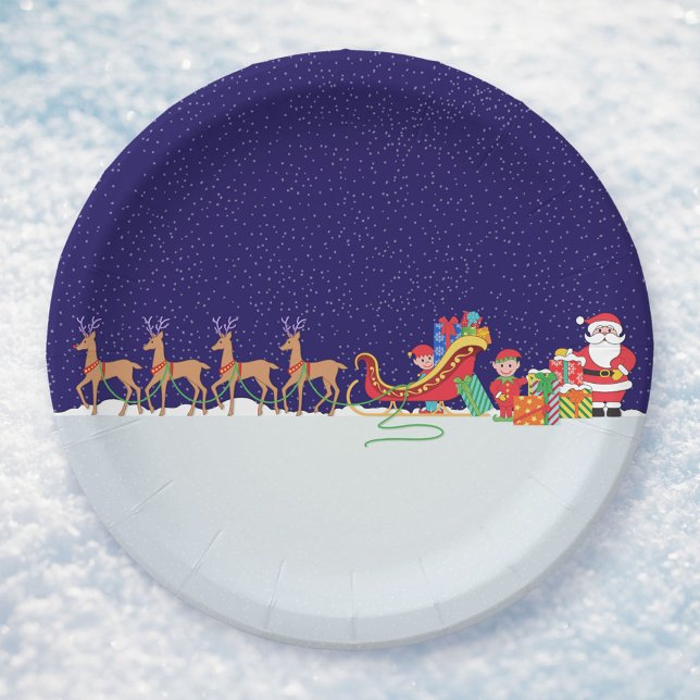 Assiettes en Papier pour la Veille de Noël (Créateur téléchargé)