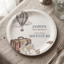 Assiettes en Papier pour le Premier Anniversaire d