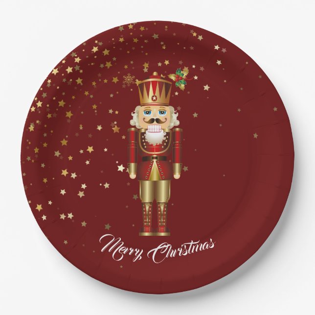 Assiettes en papier pour les fêtes-Nutcracker (Devant)
