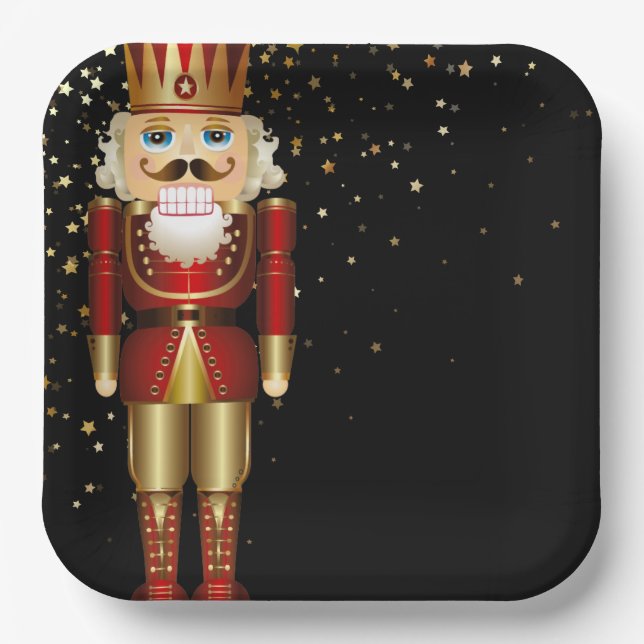 Assiettes en papier pour les fêtes-Nutcracker (Recto)