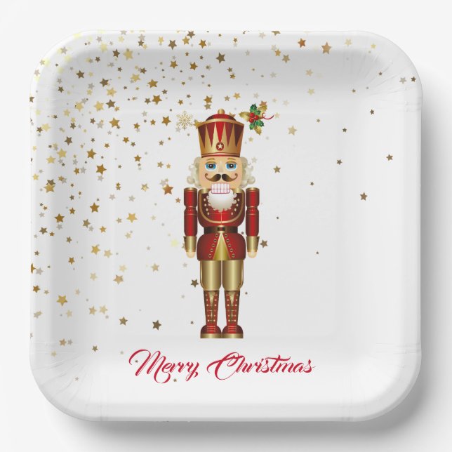 Assiettes en papier pour les fêtes-Nutcracker (Recto)
