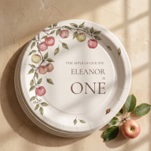 Assiettes en Papier pour Premier Anniversaire Appl