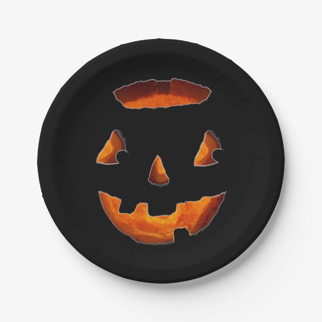 Assiettes en papier pour soirée Halloween (Devant)
