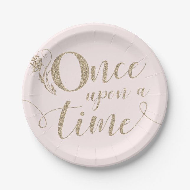 Assiettes en Papier Princesse Il était une fois (Devant)