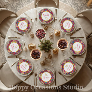 Assiettes en papier Ramadan Kareem Ramadan Moubara