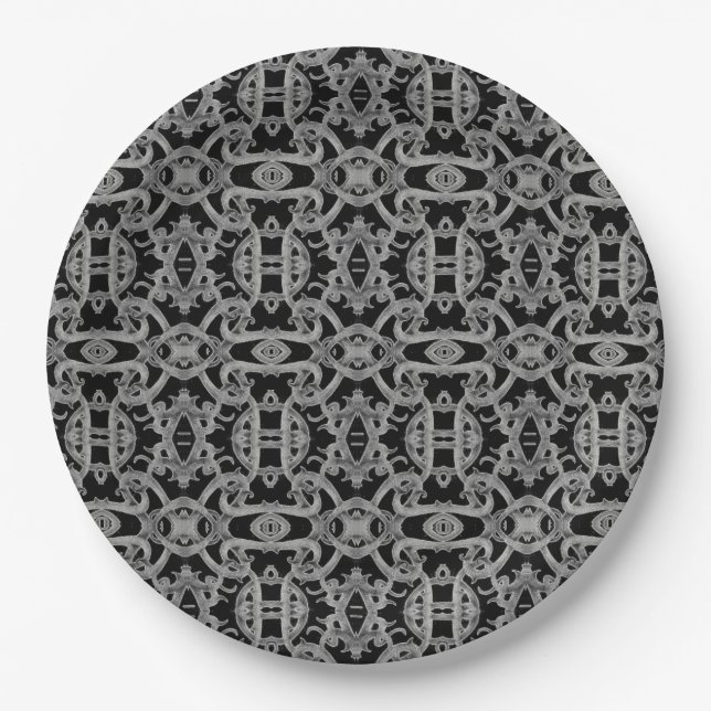 Assiettes en Papier Rondes GOTHIC 9" (Devant)