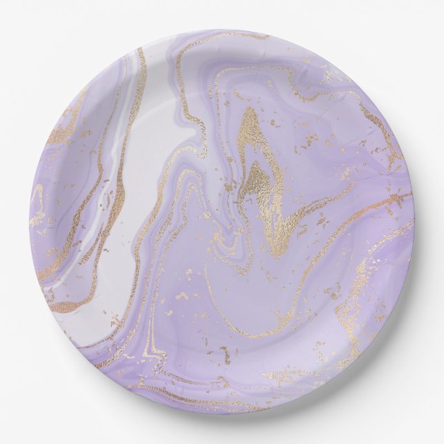 Assiettes en papier rondes vibrantes pour des tabl (Devant)