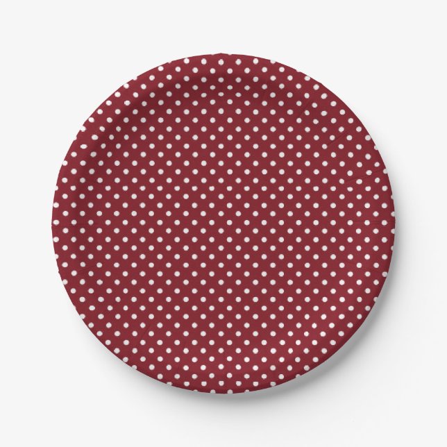 Assiettes en papier Rouge (Devant)