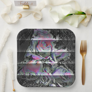 Assiettes en papier Techno Bouquet