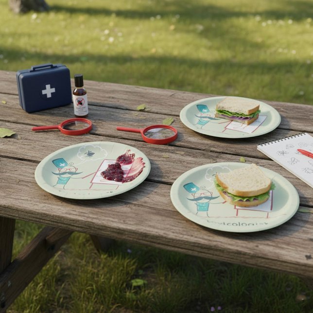 Assiettes en papier toxicologue (Créateur téléchargé)