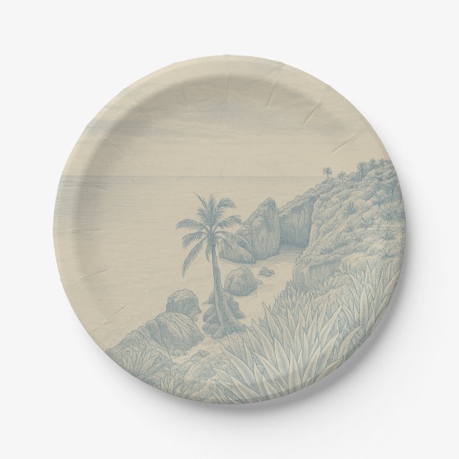 Assiettes en papier Tulum (Devant)