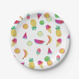 Assiettes en papier Tutti Frutti