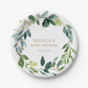 Assiettes en papier Végétation Rustique