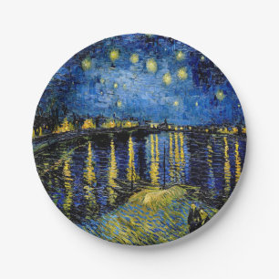 Assiettes en papier Vincent Van Gogh Nuit étoilée