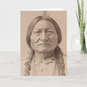 ASSIS BULL LAKOTA LEADER BLANK CARTES DE RECONNAIS