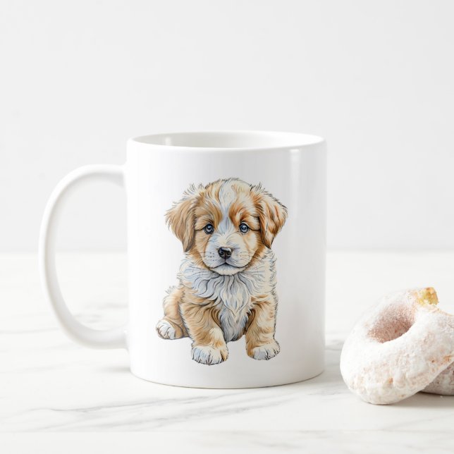Assis Chien Chien Chien Mug (Avec donut)