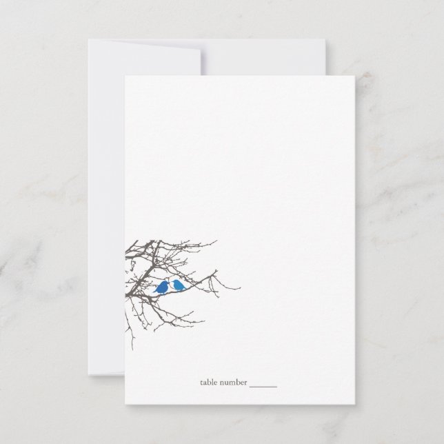 Assis dans un arbre Carte de place pliable Mariage (Devant)