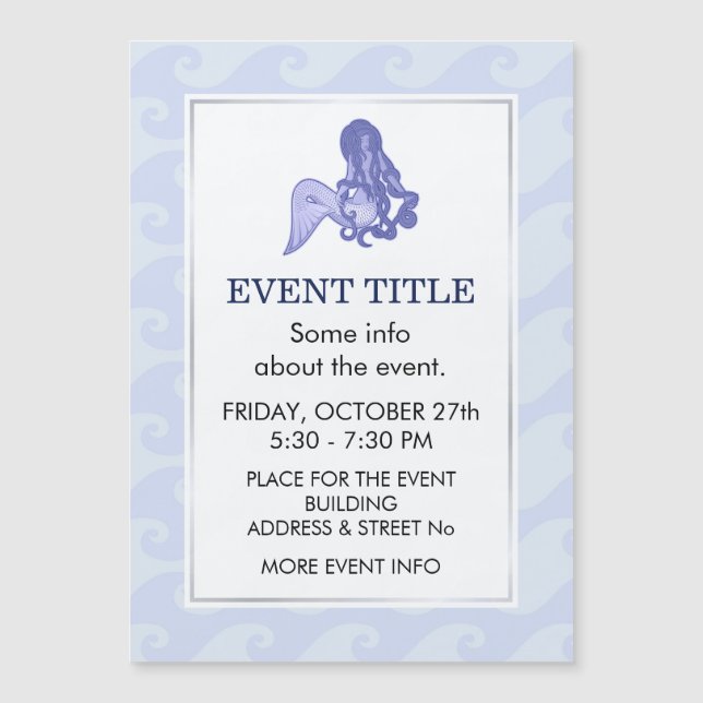 Assis Mermaid bleu (Devant)